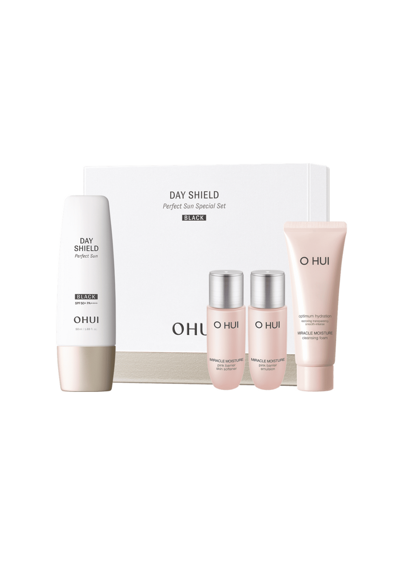 O HUI Day Shield Perfect Sun Black SPF50+/PA++++ 50ml Special Set