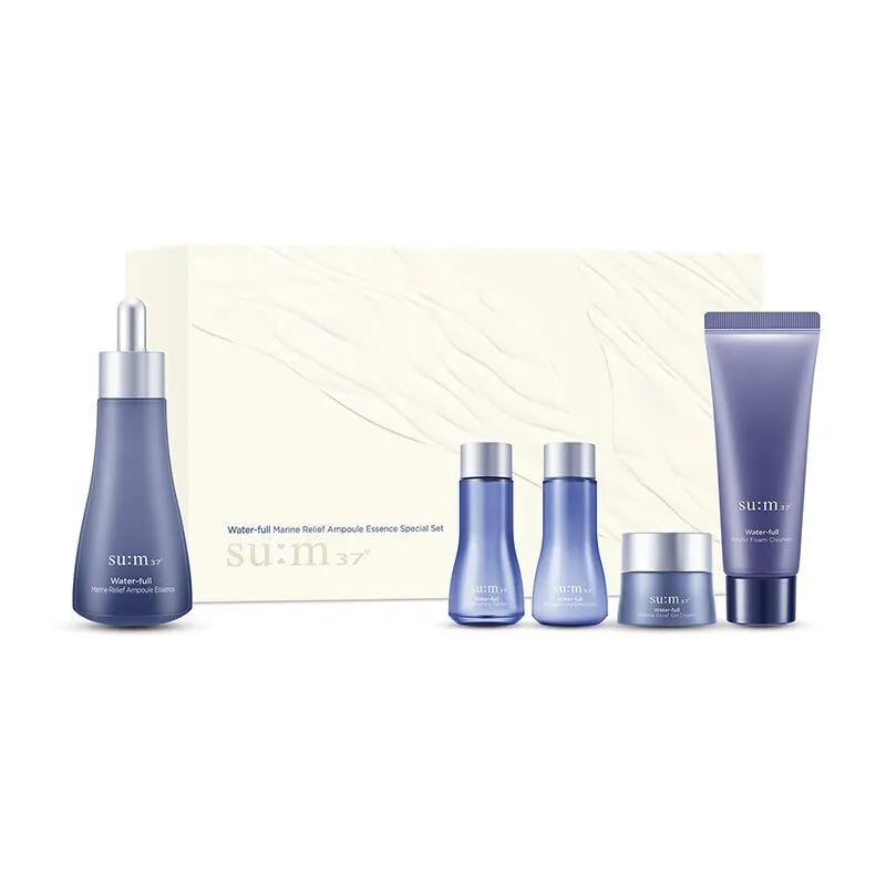 su:m37˚ Water-full Marine Relief Ampoule Essence 50ml Special Set