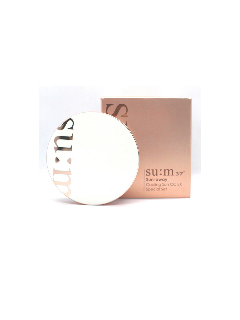 su:m37° Sun-away Cooling Sun CC EX Cushion SPF50+/PA+++ Special Set